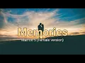 Download Lagu Memories Music Video with Lyrics - Girl / Female version - Cover  (Maroon 5)