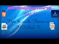 How to create forms in HTML Input types in HTML Forms Web Designing Course Part-12
