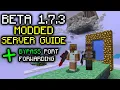 Modded Minecraft Beta 1 7 3 Server Tutorial - Bypass Port Forwarding Client Setup CraftBukkit