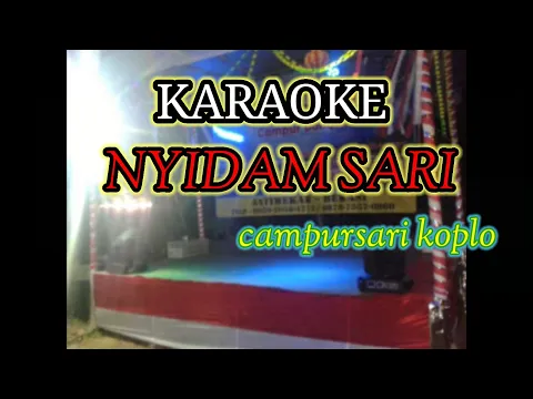 NYIDAM SARI KARAOKE cursari koplo woaini