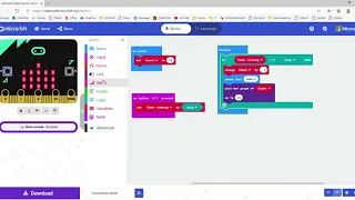 Micro bit countdown exercise timer
