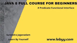 Predicate with Example Part 2 Predicate abstract method Java 8 features for Beginners
