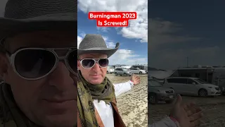 Rain at #burningman shuts down the entire city and strands everyone for days #stranded