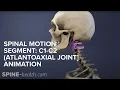 Spinal Motion Segment C1-C2 Atlantoaxial Joint Animation