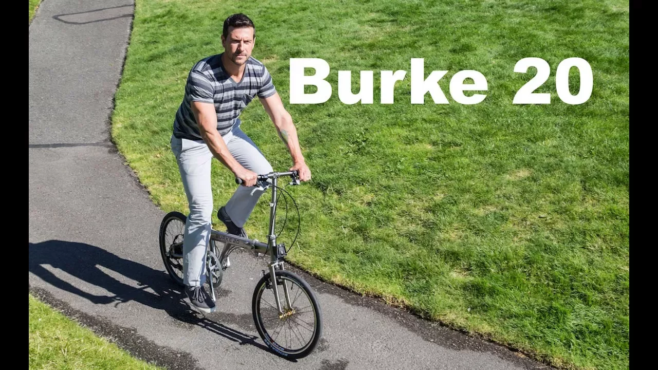 Burke 20 Titanium Folding Bike - Made in USA