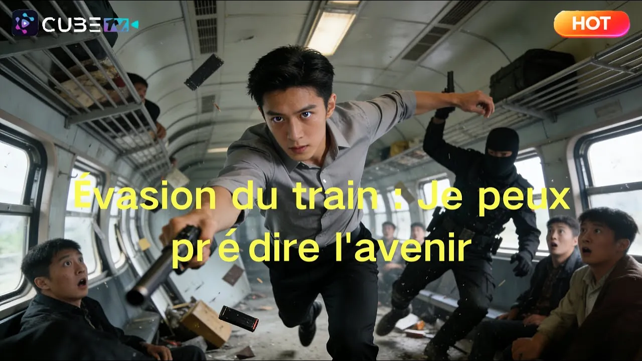 Train mortel : Novice avec pouvoir de prévoir affronte des braqueurs! | CubeTV poster
