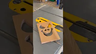 Wooden Halloween Jack-O-Lantern Werewolf Face Using A Router Template