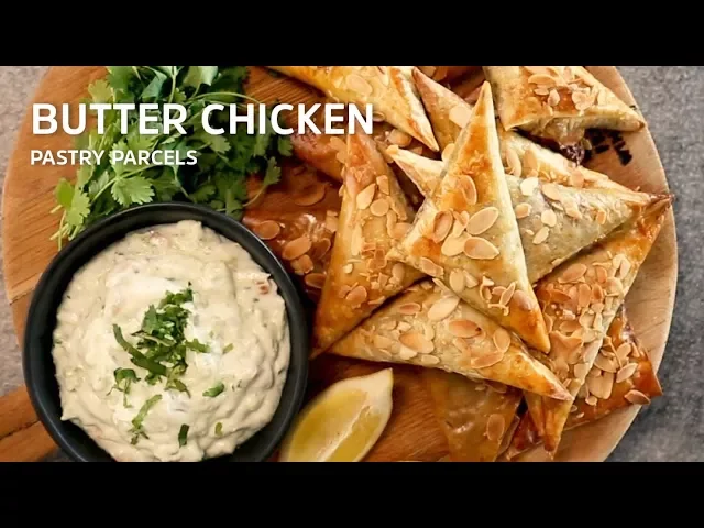 Butter Chicken Pastry Parcels