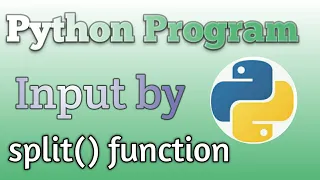 python program with split function to input data by reading a single line on the console