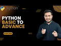 Master Python From Basics to Advanced FREE Python Tutorial