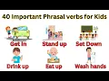 English vocabulary 40 important phrasal verbs