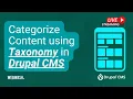 Categorize Content using Taxonomy in Drupal CMS