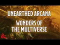 Unearthed Arcana Wonders of the Multiverse Dungeons Dragons
