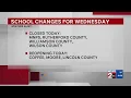 School closings Wednesday Jan 28