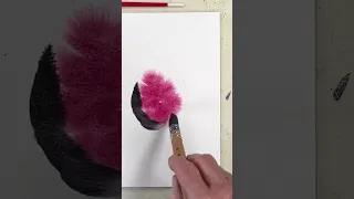 Using a quill brush