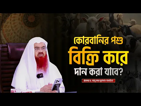 কোরবানির পশু বিক্রি করে দান করা যাবে? প্রফেসর ড. আবু বকর মুহাম্মাদ যাকারিয়া