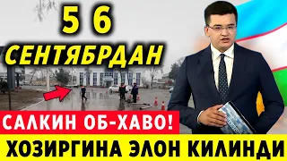 ШОШИЛИНЧ! УЗБ-ДА ДАМ ОЛИШ КУНЛАРИ ОБ-ХАБОДА ЖИДДИЙ УЗГАРИШ 5 6-СЕНТЯБРДАН..