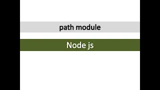 node js path module