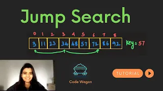 Jump Search Jump search algorithm Explained with example Code explanation