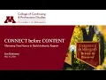 UMN Webinar Connect Before Content