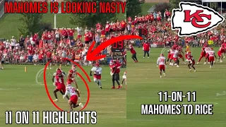 PATRICK MAHOMES RASHEE RICE CONNECTION Is Back At Kansas City Chiefs Training Camp