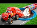 Lightning McQueen vs Coca-Cola Pit What s Hidden Inside BeamNG drive Cars
