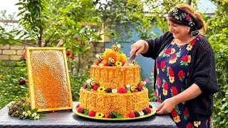 Grandma Makes Fresh Honey Cake - You'll Never Buy Cake Again!