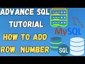 Advance SQL Tutorial Windows Functions Row Number End to End SQL Tutorial