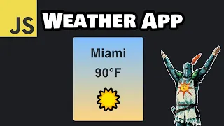 Create a weather app with JavaScript