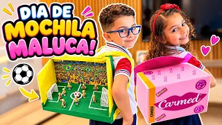 DIA DE MOCHILA MALUCA NA ESCOLA! 🎒