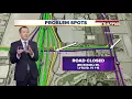 Map of road closures in Las Vegas after the shooting