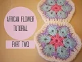 CROCHET African flower tutorial PART TWO Bella Coco