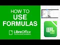 Basic Formulas Every LibreOffice Calc User Should Know Beginner Tutorial