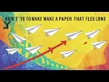 Download Lagu The Secret to Long-Distance Paper Airplanes - Amazing Paper Airplane: Flies Forever! - Fighter Plane