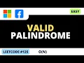Leetcode 125 - Valid Palindrome