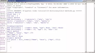 Python - Dictionary Method