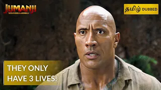 jumanji welcome to the jungle they only have 3 lives tamil dubbed best scene