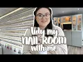 Organise my NAIL ROOM with me HOME SALON TOUR