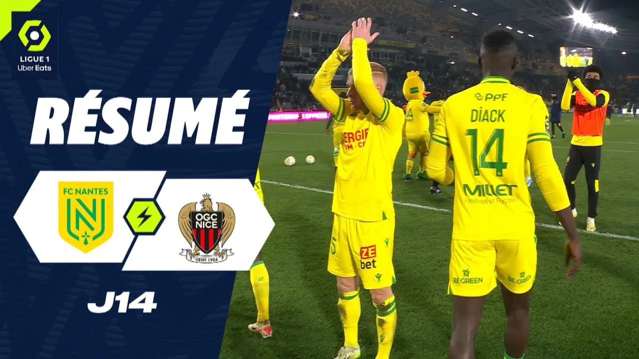FC NANTES - OGC NICE (1 - 0) - Résumé - (FCN - OGCN ...