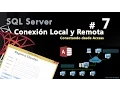 Conexion Local y Remota desde Access Curso de SQL Server