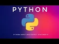 Python Input and Output Statements - Python Tutorial