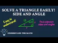 How To Solve Right Triangles Given A Side And Angle Step-By-Step Example