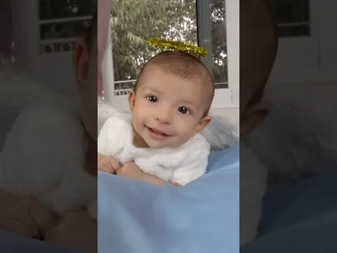 Disfrace de angel a mi bebecita 😇