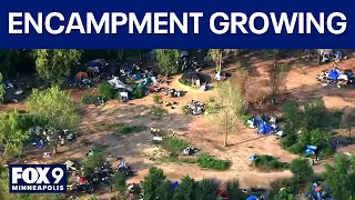 St Paul encampments triples in size after city closes one nearby