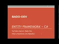Entity Framework Tutorial - Step by step example with Sql Server