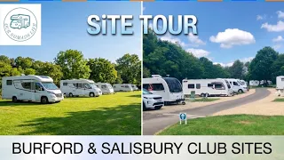Burford and Salisbury Hillside Caravan and Motorhome Club Sites