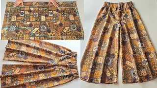 सिर्फ 2 Mtr कपड़े में घेरदार Palazzo Pant Cutting and stitching  | Palazzo Pant Cutting stitching