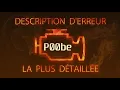 P00be Description d erreur la plus detaillee