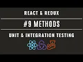 React Redux Unit Integration Testing with Jest and Enzyme - Methods