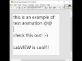 String Text Animation Demo in LabVIEW